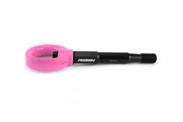 Perrin 15-17 Subaru WRX/STI Kit de gancho de remolque (delantero) - Hyper Pink