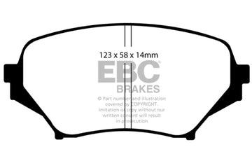 EBC 06-15 Mazda Miata MX5 2.0 Pastillas de freno delanteras Yellowstuff