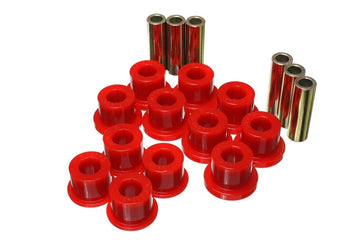 Energy Suspensión 05-14 Toyota Tacoma Bujes de resorte de hoja trasera - Rojo