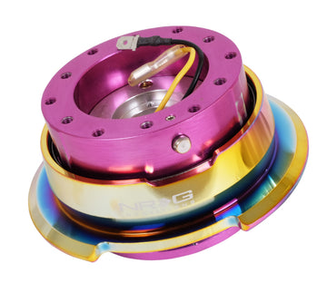 NRG Quick Release Gen 2.8 - Cuerpo morado / Anillo neocromo