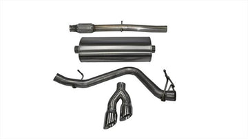 Corsa 14-17 Chevy Silverado 1500 5.3L V8 CC / SB 3 pulgadas Salida lateral única Touring Cat-Back Escape