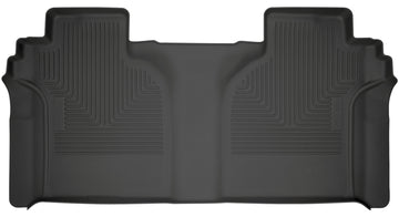 Husky Liners 2019 Chevrolet Silverado 1500 Crew Cab WeatherBeater Revestimientos de piso negros para la segunda fila