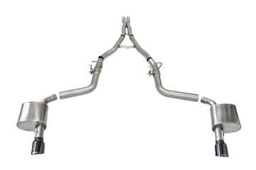 Corsa 15-21 Cargador SRT/Hellcat/Redeye Catback DRE con válvula de 2,75 pulgadas con puntas PVD negras individuales de 4,5 pulgadas