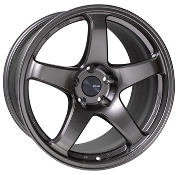 Rueda Enkei PF05 18x9,5 5x114,3 38 mm con compensación y diámetro de 75 mm, color plateado oscuro