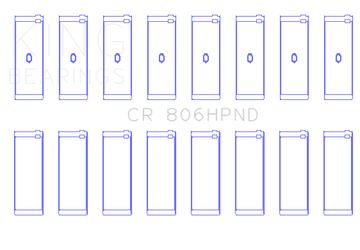 King Engine Bearings Chrysler 361ci/383ci (Size 0.10) Performance Rod Bearing Set