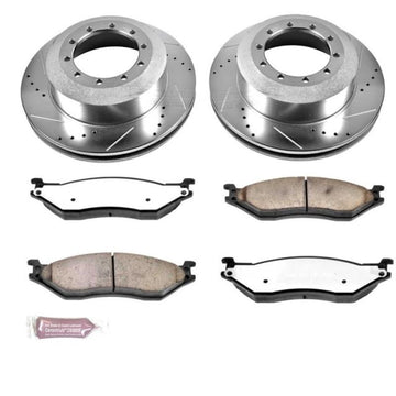 Power Stop 05-16 Ford F-450 Super Duty Kit de freno trasero para camión y remolque Z36