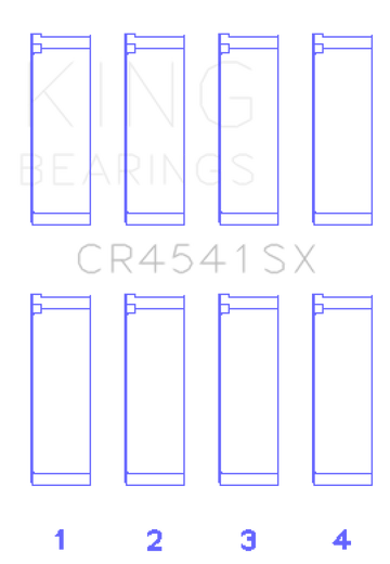 King Engine Bearings Bearings Honda F23A/F23Z/K20A3 Connecting Rod Bearing Set