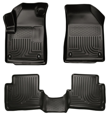 Husky Liners 2013 Dodge Dart WeatherBeater Revestimientos negros para el piso del asiento delantero y segundo