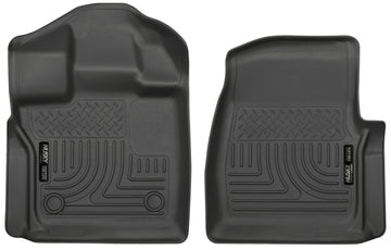 Husky Liners 2015 Ford F-150 Pickup con cabina estándar WeatherBeater Revestimientos de piso delanteros negros