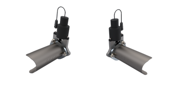 QTP 15-18 Chevrolet Camaro SS 6.2L 3.0in 304SS Tubos intermedios dobles con corte Aggressor