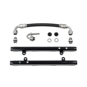 DeatschWerks 11-17 Ford Mustang / F-150 Coyote 5.0 V8 Rieles de combustible con crossover