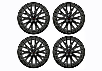 Ford Racing 15-16 Mustang GT 19X9 and 19X9.5 Wheel Set with TPMS Kit - Matte Black