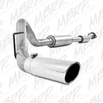 MBRP 11-13 Ford F150 SVT Raptor 6.2L EC-SB/CC-SB 3.5in Sistema de escape de aluminio de salida única con respaldo de gato