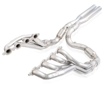 Inoxidable funciona 2019+ Chevrolet Silverado 5.3/6.2 Cabeceras catadas Primarias de 1-7/8 pulgadas Cables X-Pipe de 3 pulgadas