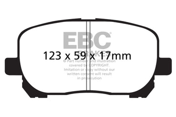 EBC 02-08 Pontiac Vibe 1.8 Pastillas de freno delanteras Greenstuff