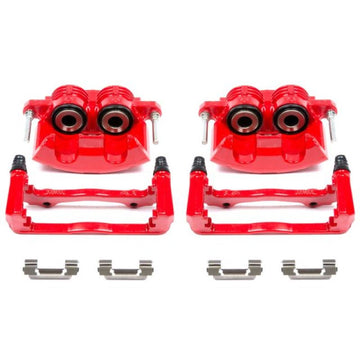 Power Stop 98-02 Chevrolet Camaro Front Red Calipers w/Brackets - Pair