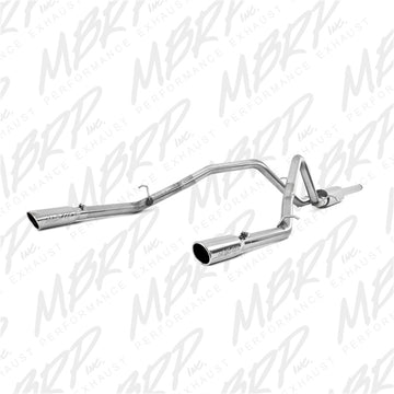 MBRP 14 Chevy/GMC 1500 Silverado/Sierra 4.3L V6/5.3L V8 Doble Parte Trasera Dividida T409 Escape Cat Back de 3 pulgadas