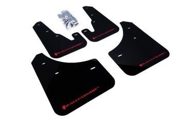 Rally Armor 04-09 Mazda3/Speed3 Guardabarros negro UR con logotipo rojo