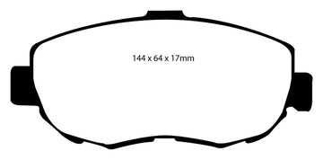 EBC 93-97 Lexus GS300 3.0 Pastillas de freno delanteras Redstuff
