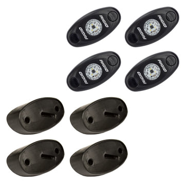 Kit de luces Rock de Rigid Industries: ámbar (4 luces)
