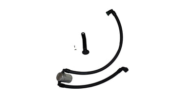 J&amp;L 2024-2025 Ford Mustang 5.0L Oil Separator 3.0 PCV Side - Clear Anodized