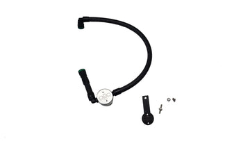 J&amp;L 16-25 Dodge Durango / Jeep Grand Cherokee 3.6L Oil Separator 3.0 Passenger Side - Clear Anod
