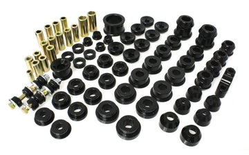 Suspensión energética 92-95 Honda Civic/CRX / 93-97 Honda Del Sol (incluido VTEC) Mástil Hyper-Flex negro