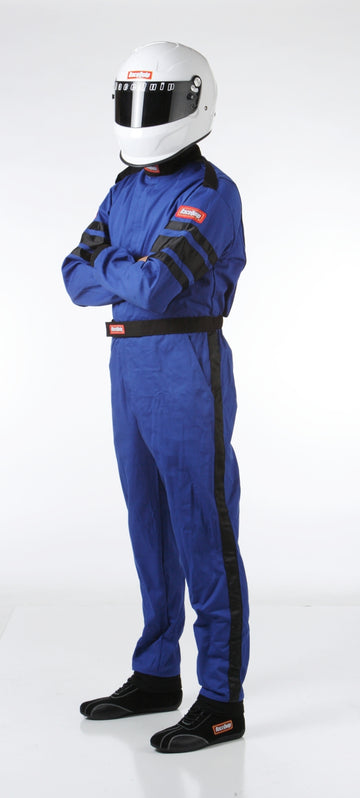 Traje RaceQuip azul SFI-1 1 L - Pequeño