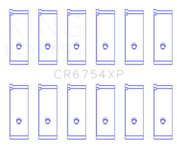 King Engine Bearings Toyota/Lexus 2JZGE/2JZGTE 3.0L (Size 0.25mm) Performance Rod Bearing Set