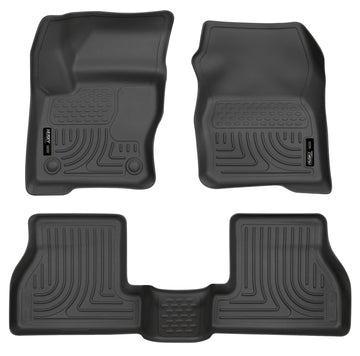 Husky Liners 2012 Ford Focus (4DR/5DR) WeatherBeater Combo Revestimientos de piso negros