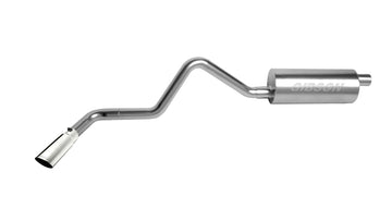Gibson 87-93 Ford Bronco Custom 5.0L 3 pulgadas Escape simple con respaldo de gato - Aluminizado