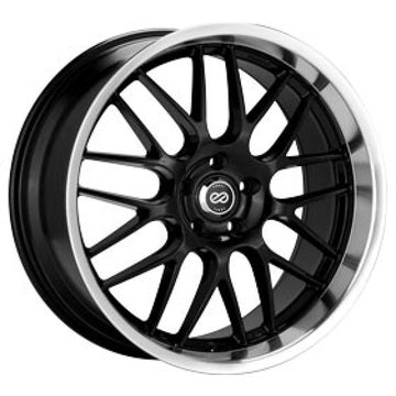 Enkei Lusso 20 x 8,5 40 mm desplazamiento 5 x 114,3 patrón de perno negro con rueda de labio de máquina
