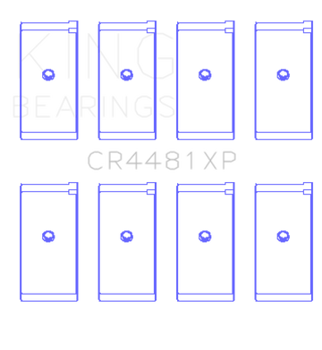 King Engine Bearings Mitsubishi 4G63/4G64 6 Bolt 1st Gen DSM Performance Rod Bearing Set - Size STDX