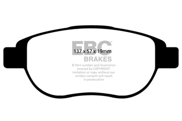 Pastillas de freno de cerámica EBC Brakes Redstuff