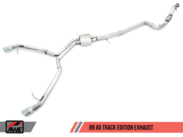 AWE Tuning Audi B9 A5 Track Edition Escape Doble Salida - Puntas Diamond Black (Incluye DP)