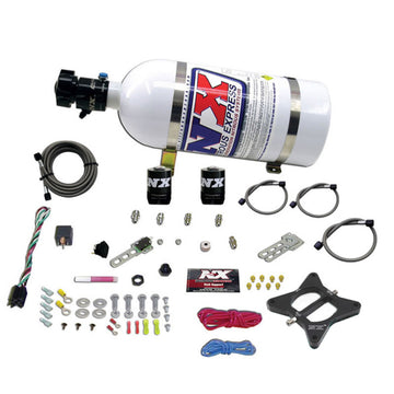 Nitrous Express 96-04 Ford Mustang 4.6L 2 válvulas Kit de placa nitrosa con botella de 10 lb