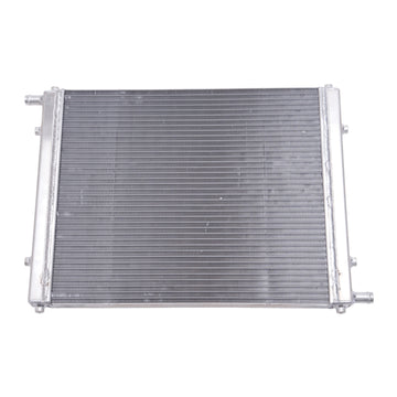 Intercambiador de calor Edelbrock de una sola fila de paso 31 000 Btu/h 22 pulgadas WX 16 5 pulgadas HX 1 5 pulgadas D plata