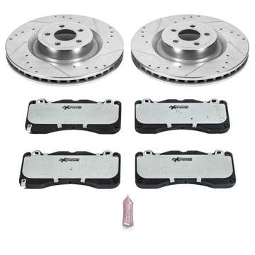 Power Stop 15-22 Ford Mustang Front Z26 Street Brake Kit