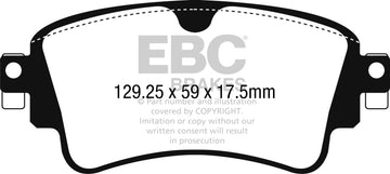 EBC 2018+ Audi A4 Allroad Quattro 2.0L Turbo Redstuff Pastillas de freno traseras