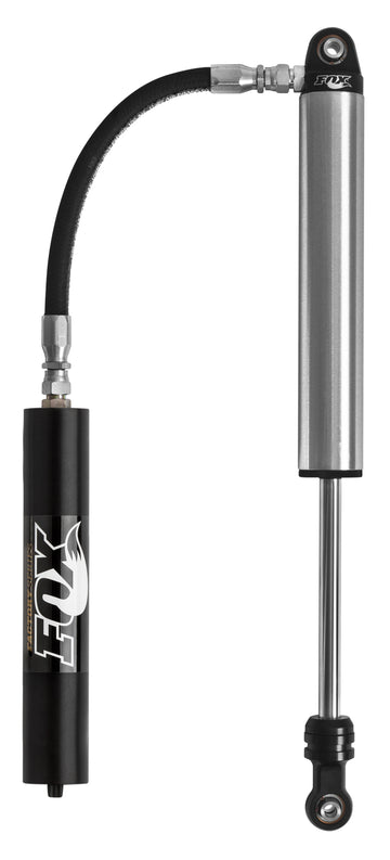 Serie Fox 2.5 Performance de 12 pulgadas. Amortiguador con resorte en espiral y depósito remoto de 7/8 pulg. Eje con ajustador DSC - Negro