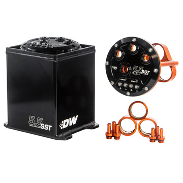 Tanque de compensación modular DeatschWerks de 5,5 L (1-3 bombas de combustible DW200/300/400) (bombas no incluidas)