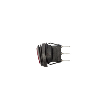 Interruptor de luz basculante redondo LED iluminado KC HiLiTES 10A - Rojo
