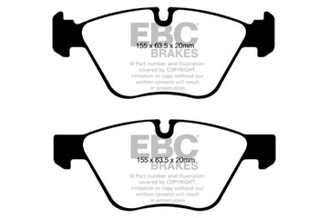 EBC 08-10 BMW 128 3.0 Greenstuff Front Brake Pads