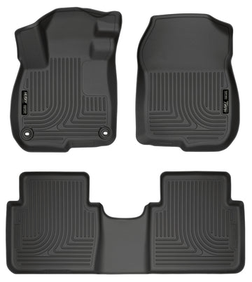 Husky Liners 2017 Honda CR-V Weatherbeater Revestimientos negros para el piso del asiento delantero y segundo