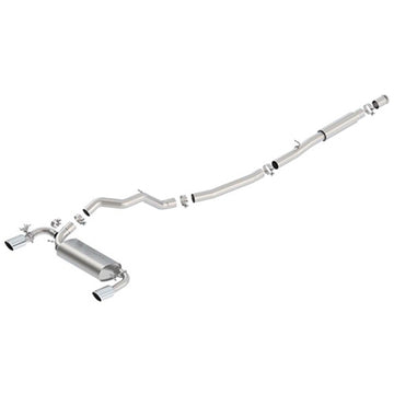 Ford Racing 2016-2017 Focus RS Active Sport Sistema de escape Cat-Back con puntas pulidas