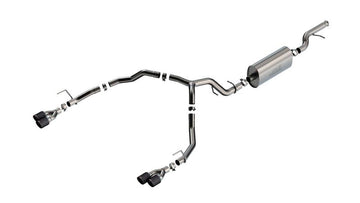 Borla 21-22 Chevrolet Tahoe 5.3L V8 2/4WD 4DR 3in/2.75in Escape Touring Cat-Back - Puntas de fibra de carbono