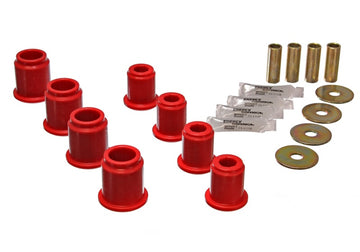 Energy Suspensión 6/95-04 Toyota Pick Up 4W (Exc T-100/Tundra) Juego de bujes de brazo de control delantero rojo