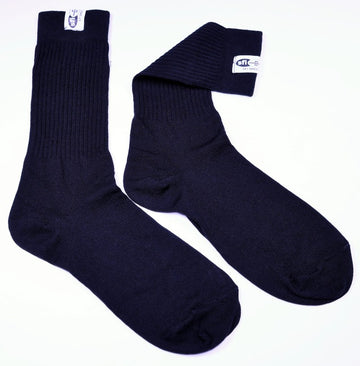 RaceQuip Calcetines negros SFI 3.3 Fr grandes 10-11