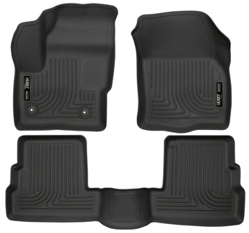 Husky Liners 2015 Lincoln MKC WeatherBeater Revestimiento negro para el piso del asiento delantero y secundario