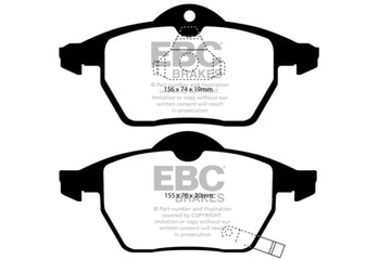 EBC 99-02 Saab 9-3 2.0 Turbo Pastillas de freno delanteras Yellowstuff